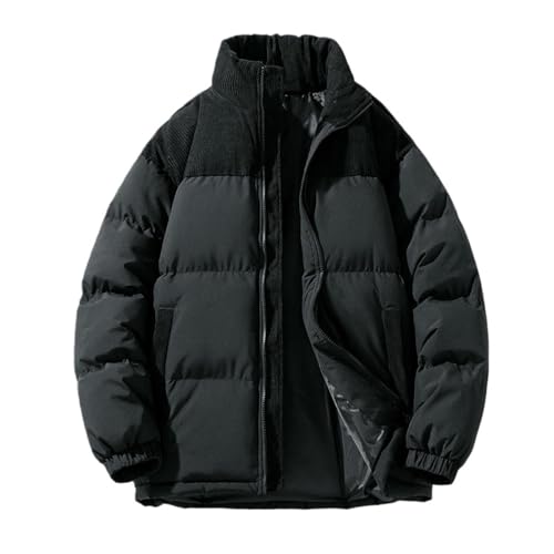 Chaqueta acolchada urbana de pana y patchwork para tus escapadas de invierno