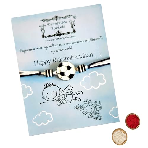 Image of Rakhi for Brother: Rakhis for Kids : Boys Rakhee with Free Roli Chawal & Gift Card: Raksha Bandhan Gifts for Brother : kids Rakhis