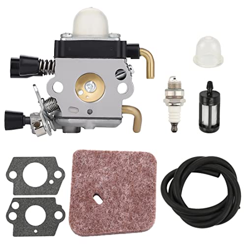 Ewillownm Compatible avec carburateur C1Q-S97 avec Filtre à air pour Conduite de Carburant pour Taille-haie STIHL HS45 FC55 FC75 FC85 FS310 FS38 FS45 FS45C...