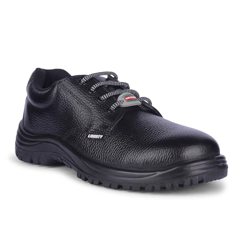 Image of Liberty Freedom SURKSHA1SK Safety Shoes for Men's with PU Insole | Comfortable for All Weather | Shock Absorber| Black- 5