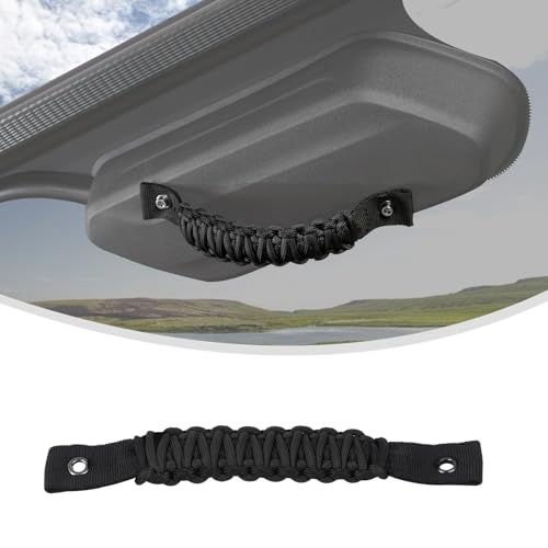 Linskip Grab Handle Rear Window Grip Handle Fit for 2018-2024 Jeep Wrangler JL 4XE Sport Rubicon Sahara Willys Mojave Rubicon, Trunk Handle Assist Support, Interior Accessories, Black/Black
