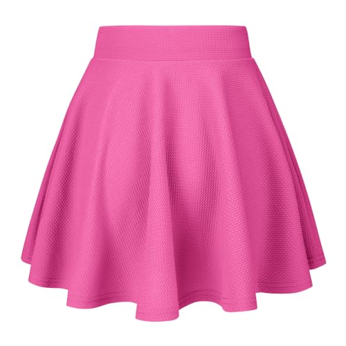 Women's Casual Stretch Waist Versatile Flared Mini Skater Skirt2