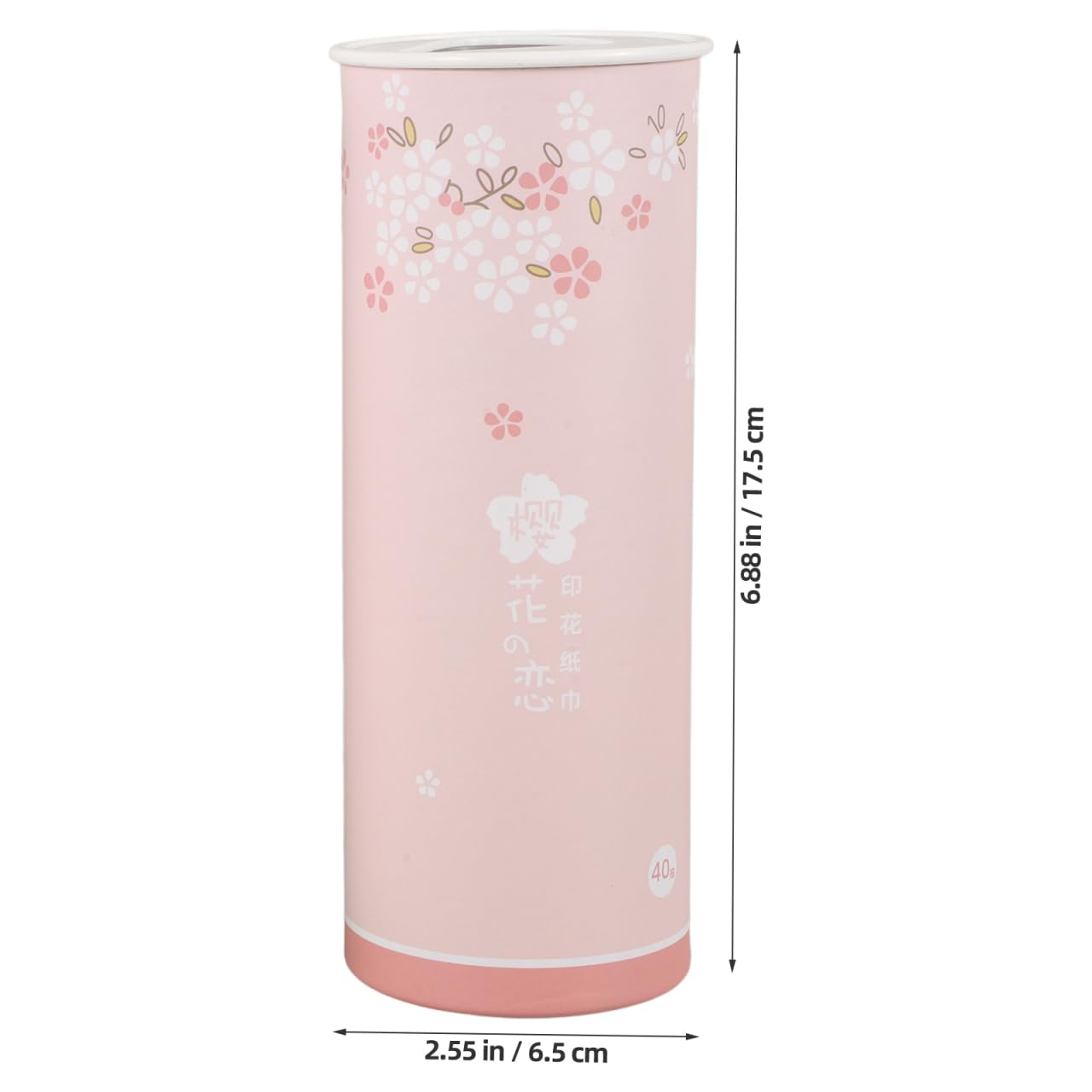 3pcs Car Tissues with Box - Stylish Printed Round Tissue Holder - Travel Cylinder Tissue Tubes for Car, Home, Office - Assorted Colors, 40 Sheets Each