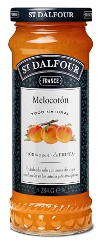 St Dalfour MELOCOTONES DE ORO | Fruta triturada | Mermelada natural 284g | 100% fruta sin azúcares añadidos