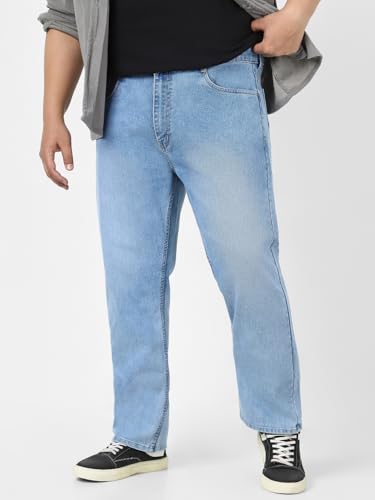 Image of Urbano Plus Men's Straight Fit Mid Rise Jeans