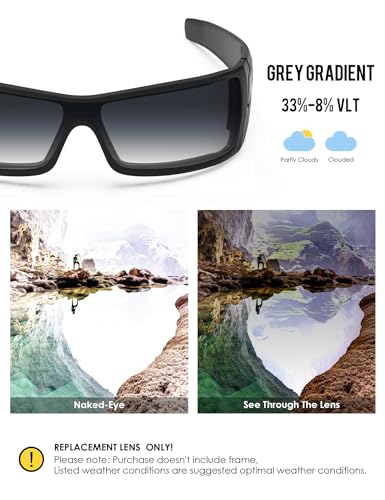 Image of BLAZERBUCK Anti-salt Polarized Replacement Lenses for Oakley Batwolf OO9101 Sunglass
