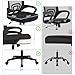 Yaheetech Mid-Back Mesh Office Chair Adjustable Ergonomic Computer Task Chair Swivel Rolling with Lumbar Support Armrest for Home Office Work Study, Black