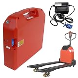 SSCYHT Batteria al litio 24V 20Ah 30Ah Batteria LiFePO4 48V Batterie per carrelli elevatori elettrici 24V Batterie ricaricabili per transpallet elettrico CBD15J-LI-S,48v30ah with charger