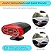 2025 Upgraded Car Heater, Portable Car Heater 12V150W Auto Heater Fan,2in1 Fast Heat Fan or Cool,Auto Car Heater Fast Heating360Degree Rotary Defogger Defroster (JX-5)