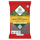 24 Mantra Organic Mustard Seeds Small/Sarson k beenj/Ava Ginjalu - 100gms | Pack of 1 | Chemical Free & Pesticides Free | Unadulterated | Rich Flavour | Minimally Processed