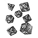 Q-Workshop Classic RPG Smoky & White Dice Set (7 Piece)