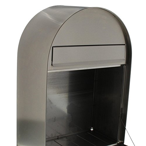 Burg-Wächter Nordic 3780 Ni Brievenbus, roestvrij staal met openingsstop, grote brievenbus, A4-inwerpformaat, roestvrij - Afbeelding 5