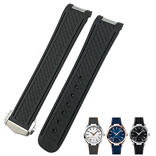 Bracelet silicone 20mm incurvé fini les espaces vides sur votre Speedmaster agate