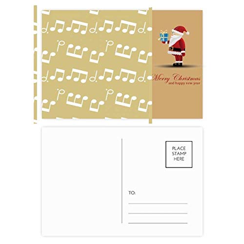 Cartes postales Père Noël lot de 20 de couleur blanche pour correspondance et voeux thématiques