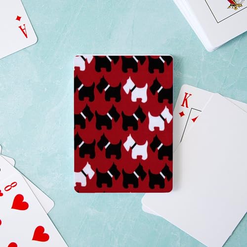 Cartas Póker Scottish Terrier tamaño estándar miniatura 3