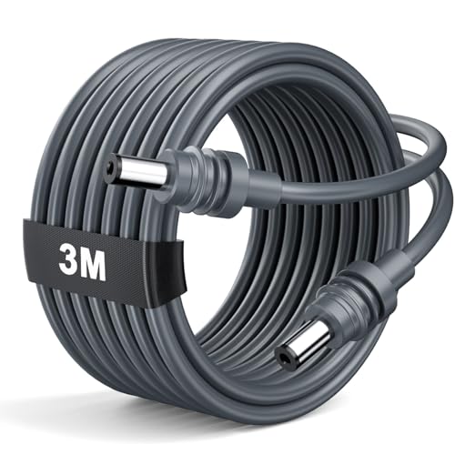 Starlink Mini Cable 10FT/3M 18AWG Waterproof Starlink Mini DC Cable 5521 DC Power Cord Outdoor