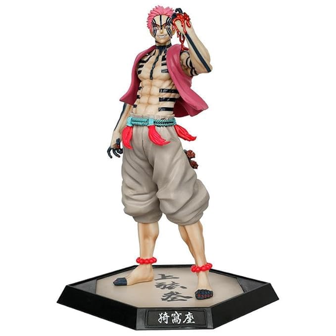 Image of Akaza Action Figure 28CM | Demon Slayer Anime Collectible Statue | | Detailed Kimetsu No Yaiba Demon Figure for Fans, Kids & Collectors | Desk & Room Decor |