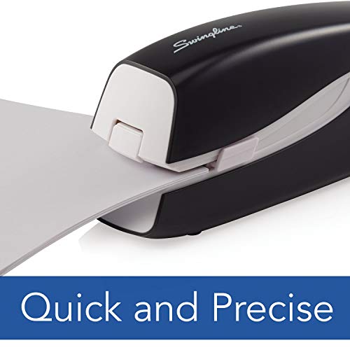 Swingline Electric Stapler, Compact, Full Strip, 20 Sheet Capacity, Ac Adapter Or Battery Powered, Portable, Black (48200) #TOP4