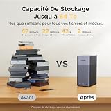 UGREEN DH2300 NAS Bureau 2 Baies Stockage NAS, 4K HDMI, Sauvegarde Cloud | 4Go RAM, Connexion NFC, LAN 1GbE, Album Photo IA, Système NAS Facile pour Débutants, Serveur NAS Maison (sans Disque) - 4