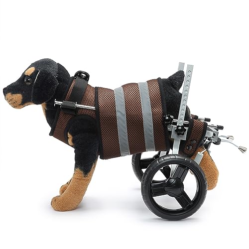 Fauteuil roulant pour chien handicapé réglable - Chariot pour pattes arrière chats et chiens