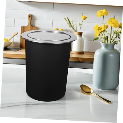 Poubelle encastrée cuisine pour plan de travail compacte inox