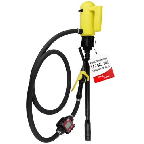 Tear Adjustable Intake 22.6 To 34-inch 55 Gallon Drum Pump 4.2 Gpm Electric B...