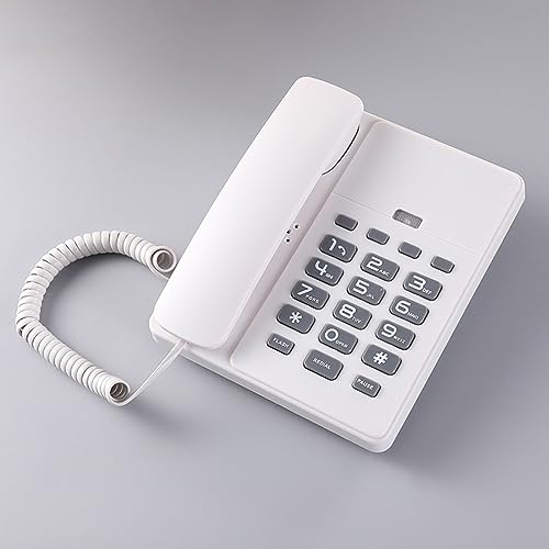 Téléphone fixe pour maison et bureau Hcd filaire avec numérotation rapide