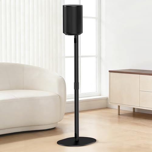 ALTSON Speaker Stand for Sonos Era 100 & Era 300 26-43 Height Adjustable Floor Stand Dual-Mount Base Surround Sound Speaker Mount with Cable Management for Living Room Bedroom Office 1 Pack