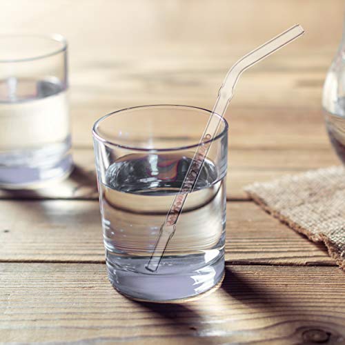 Ayana Wellness – Gem Water Straws – Turn Every Sip Into A Crystal Elixir – Set Of 2 Drinking Straws With Natural Gemstones – Healing Rose Quartz And Balancing Amethyst – Food Safe And Bpa Free #TOP1