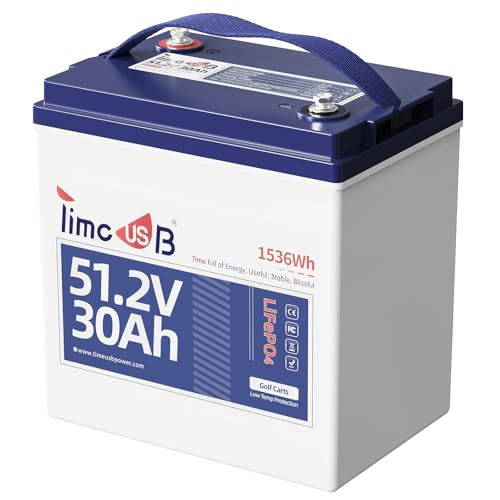 Timeusb 48V 30Ah Lithium Golf Cart LiFePO4 Battery
