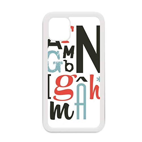 Coque iPhone 12 Pro Max alphabet blanc antichoc et étui de protection fin