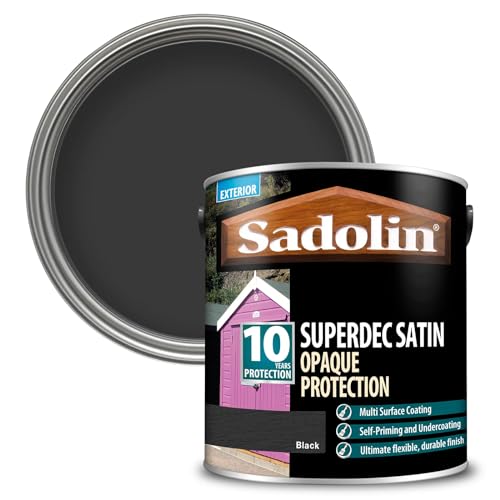 Sadolin Superdec Opaque Wood Protection - Black - Satin - 1L