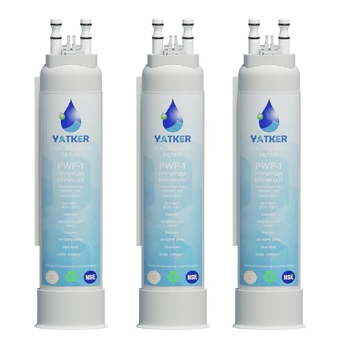 FPPWFU01 Water Filter Replacement for Frigidaire FPPWFU01 Water Filter, Compatible with PurePour PWF-1,EPPWFU01 PureAdvantage PWF-1 (3-Pack)