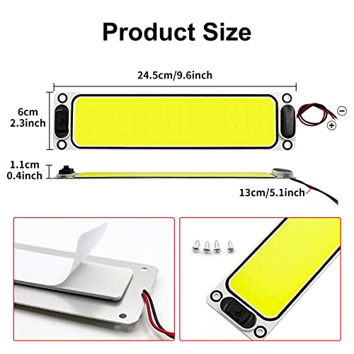 2X108COB luz diurna evita multas y mejora la seguridad de tu automovil 2