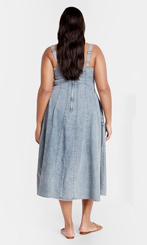 Image of City Chic Plus Size Dress, Lula Denim Dress