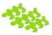 Olsa Tools Green Spring-Loaded Ball Bearing Socket Clips for Use with Olsa Socket Organizers | 10-Pack (1/4-inch)