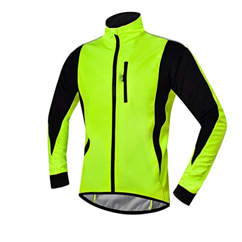 XuuSHA Roupa de segurança de alta visibilidade, jaqueta de ciclismo masculina de inverno para ciclis