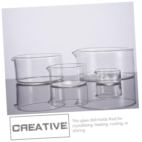 Plat de cristallisation en verre de qualité supérieure avec bec verseur