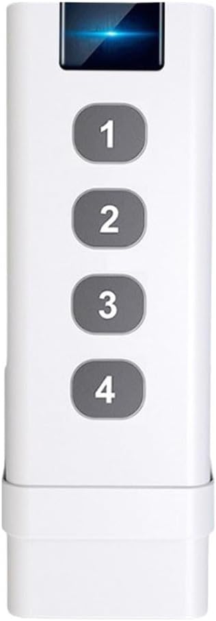– For Zigbee Scene Switch 4 Key For Smart Home, Wireless Remote Control 12 Modes For Tuya App, Wall Mounted Button Switch White