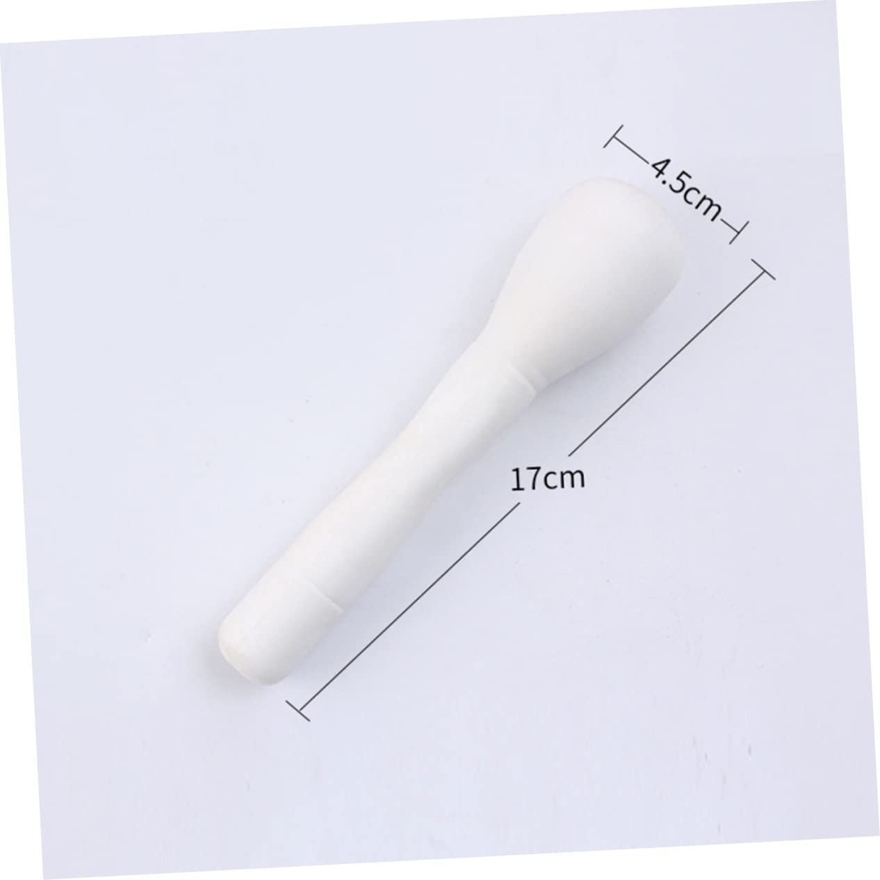 Garneck Kitchen Garlic Pounder Set Ergonomic White Pestle and Bowl for Spice Grinding Easy to Clean Modern Design for Kitchen Pharmacy Use