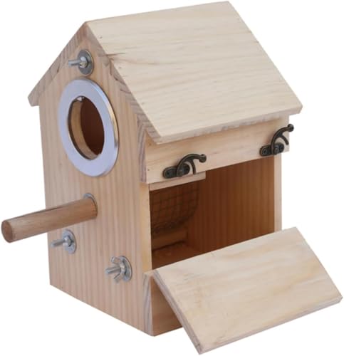 Nichoir en bois naturel pour cockatiel et hirondelle de qualité supérieure