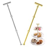 🎂 【Mehrschicht-Modusschalter】 Dreischichtiges Obstkuchentablett, das einschichtig, zweischichtig oder dreischichtig sein kann. Wird für Obstteller, Kuchenteller, Snackplatte, Dessert, Käse, Praline, Süßigkeiten, Kuchen oder Obst usw. verwendet.