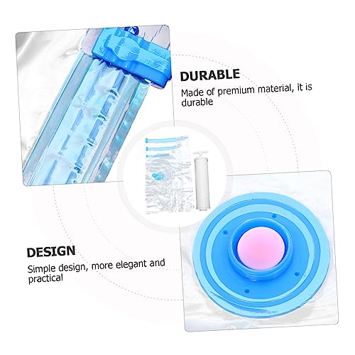 Sac de compression sous vide réutilisable x10 avec pompe pour optimiser vos placards