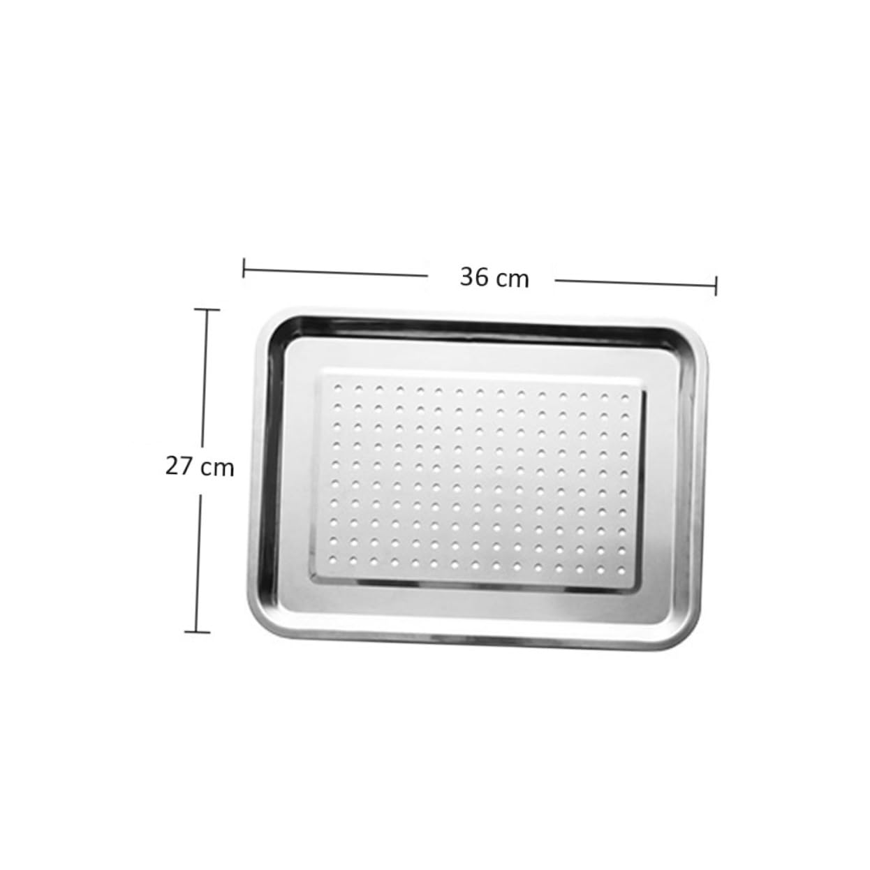 NAMOARLY Thickened Stainless Steel Tray Drying Rack for Fried Food Dish Drainer Modern Design