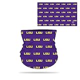 Rico Ind NCAA Louisiana State University LSU Tigers Gaiter Face Mask Standard Size 9.5 x 11 Inch