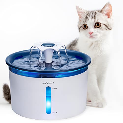 Loomla Cat Water Fountain, 85oz/2.5L Pet Water Fountain Indoor