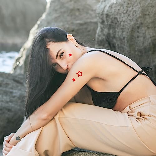 Rolo de 500 peças de adesivos de bronzeamento, adesivos de bronzeamento de estrela de 2,5 cm adesivo