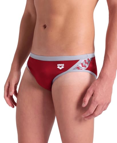Image of ARENA Men's Icons Solid Swim Briefs Professional Training Swimsuit Sports Trunk