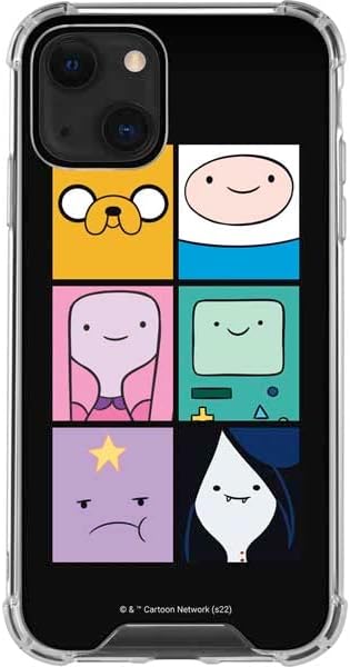 Skinit Clear Phone Case Compatible with iPhone 14 Plus - Officially Licensed Adult Swim Adventure Time Character Tiles Design