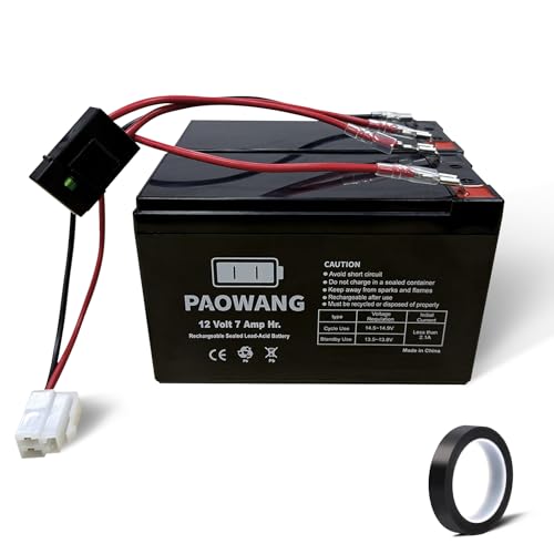 ABCTOY 24 Volt Battery Pack for Razor Pocket Mod Electric Scooter(7AH) Replacement Set of 2 Premium Rechargeable AGM Batteries with Wiring Harness for Bella & Betty & Bistro & Daisy & Vapor